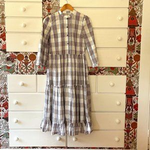 Baum Und Pferdgarten White Cotton Check Dress